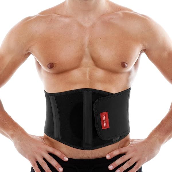 ORTONYX Ergonomic Umbilical Hernia Belt for Men and Women Abdominal Support Binder with Compression Pad for Hernia Recovery OX353-L/XXL