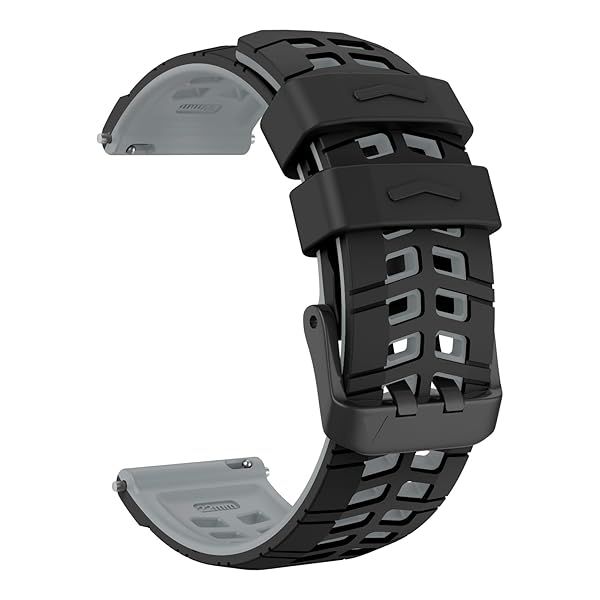 OVERSTEP Soft Silicone 22mm Replacement Strap for Garmin Vivoactive 4 Venu 2 Forerunner 255 265 Samsung Gear S3 Galaxy Watch 3