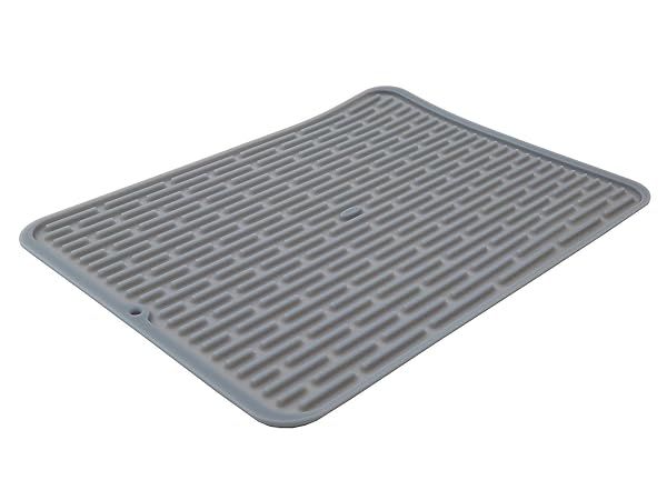 OXO Good Grips Large Silicone Drying Mat - Durable, Non-Slip, Gray Kitchen Essential