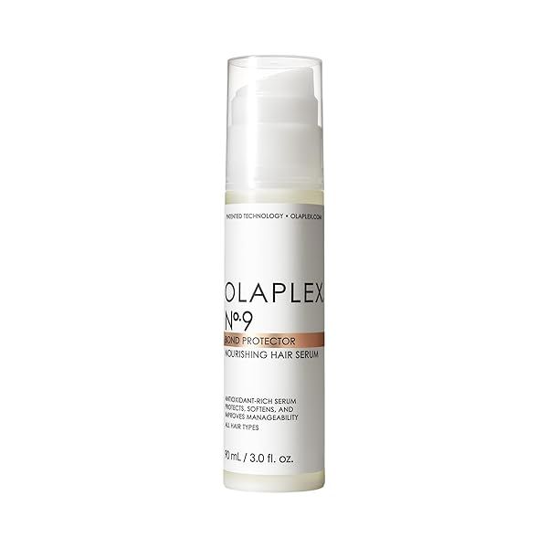 Olaplex No. 9 Bond Protector Serum: Nourishing Heat Protectant for All Hair Types - Reduces Tangles & Static