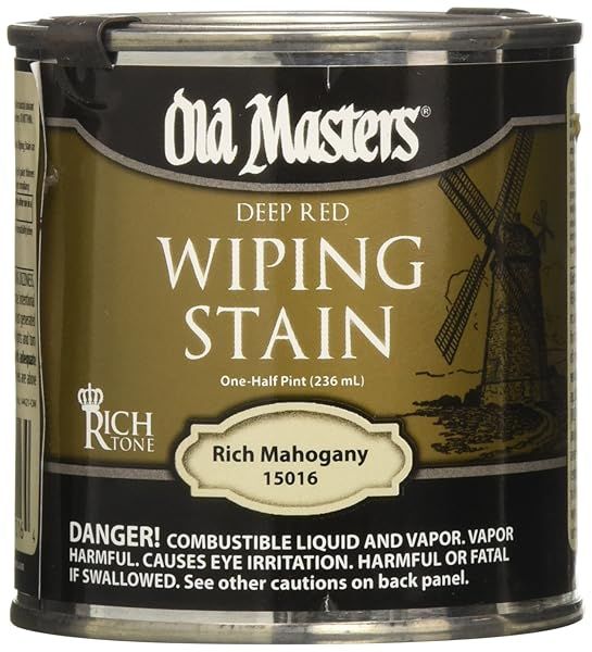 Old Masters 15016 Rich Mahogany Stain - 0.5 Pint for Stunning Wood Finishes