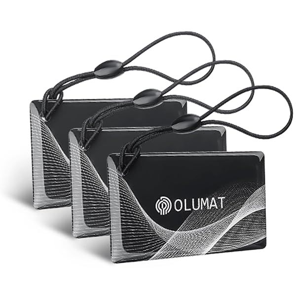 Olumat Smart Door Lock Fob Keyless Entry Keypad Fingerprint Smart Locks for Front Door Passcode Code Set of 3