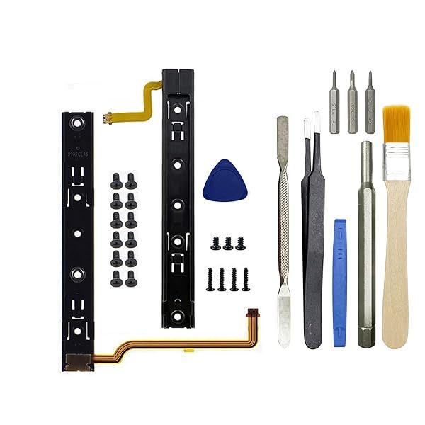 Onyehn Original Repair Part Replacement Slide Rail with Flex Cable for Nintendo Switch Console NS Rebuild Track