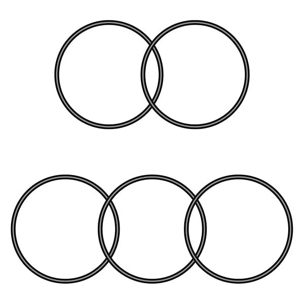 Othmro 10pcs Nitrile Rubber O-Rings 1.5mm Wire Dia 34mm OD for Oil Air Sealing Professional Plumbing Car Repair Black