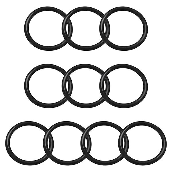 Othmro 10pcs Nitrile Rubber O-Rings 3mm Wire Dia 37mm OD for Oil Air Sealing Professional Plumbing Car Repair Black