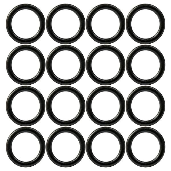 Othmro 200pcs Nitrile Rubber O-Rings 1.5mm Wire Dia 10mm OD for Oil Air Sealing Professional Plumbing Car Repair Black