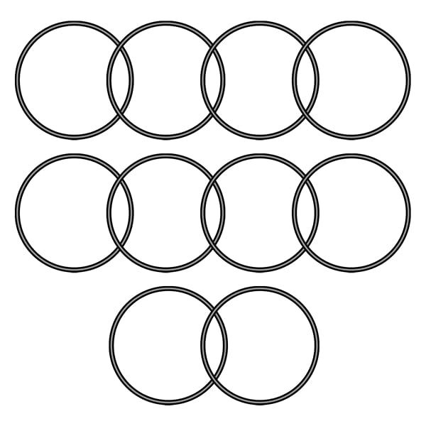 Othmro 50pcs Nitrile Rubber O-Rings 1.5mm Wire Dia 37mm OD for Oil Air Sealing Professional Plumbing Car Repair Black