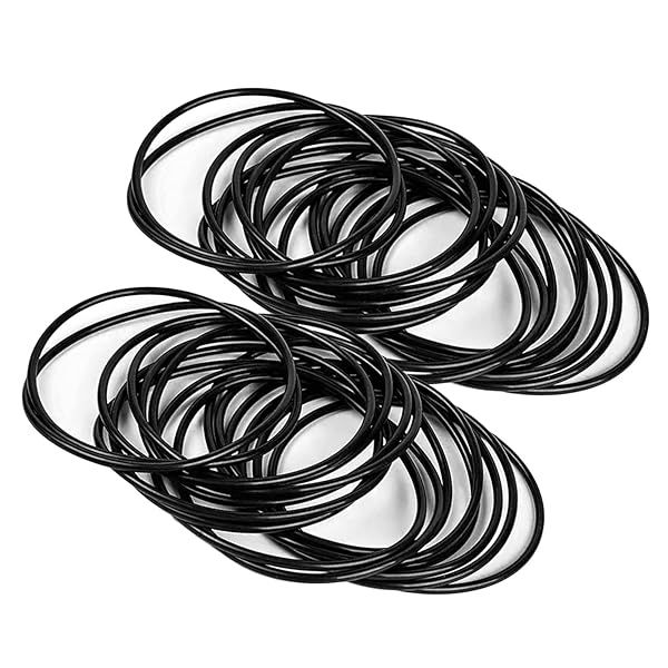Othmro 50pcs Nitrile Rubber O-Rings 63mm OD 60mm ID 1.5mm Width for Reliable Sealing Gasket Solutions