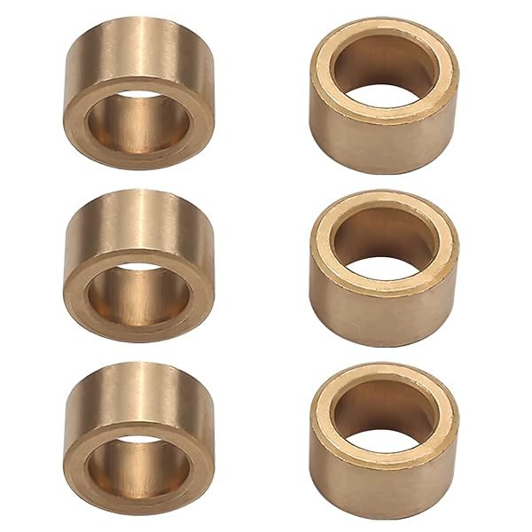 Othmro 6Pcs Self Lubricating Sintered Bronze Bearing Sleeve 12mm Bore 18mm OD 10mm Length for Electrical Equipment and Printing Machinery
