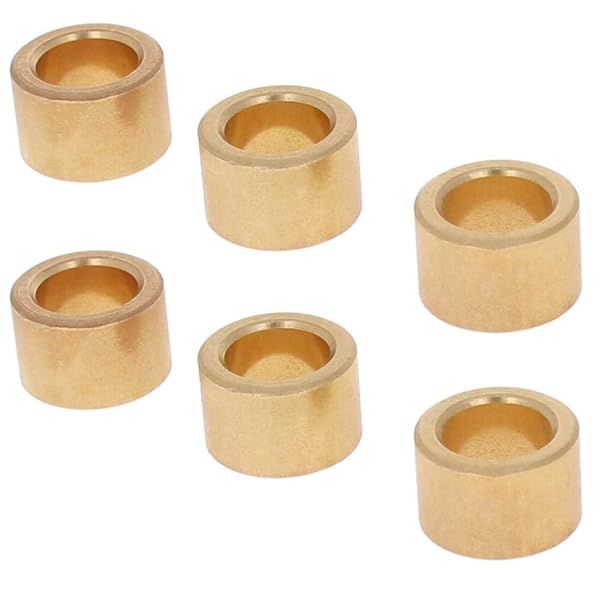 Othmro 6Pcs Self Lubricating Sintered Bronze Bushings 12mm Bore 18mm OD 12mm Length Bearing Sleeve