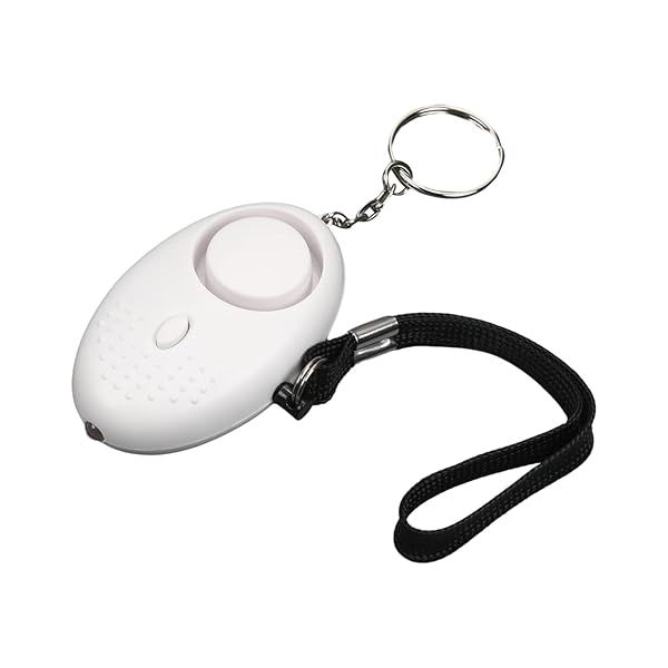 Othmro Safe Sound Personal Alarm 3 Pack 120DB Keychain Emergency Safety Alarm with LED Lights for Women Men Children Elderly White