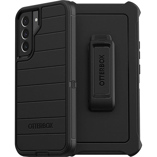 OtterBox Defender Series Case for Samsung Galaxy S22 Plus with Holster Clip and Microbial Defense Protection in Black