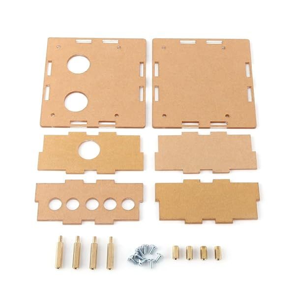 Oumefar 6J1 Acrylic Case Shell for Electron Tube Valve Preamp Amplifier Board Housing Protective Kit for 1 Channel Amplifier