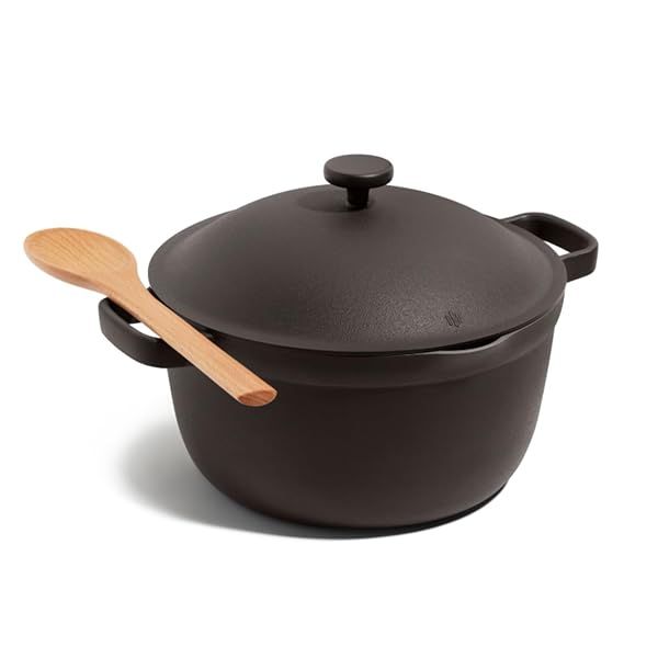 Our Place Perfect Pot 5.5 Qt Nonstick Ceramic Sauce Pan with Lid Versatile Cookware for Stovetop and Oven Easy to Clean Toxin-Free Char