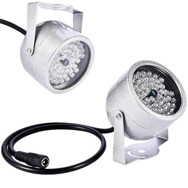 48 LED Waterproof IR Illuminator for CCTV Night Vision - DC 12V 1A Outdoor Camera Replacement