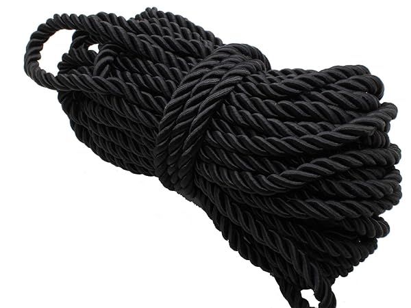 Buy PAMIR TONG 5mm Twisted Satin Cord - 10 Yards Decorative Cotton Rope for DIY Crafts & Sewing Projects