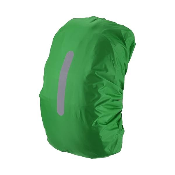 PATIKIL 30-40L Waterproof Backpack Rain Cover, Non-Slip Backpack Cover with Vertical Reflective Strap Stay Dry for Hiking, Camping, Hunting, S, Light