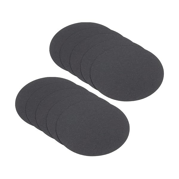 PATIKIL 3.9-inch Round Cardboard Paper, 50 Pcs Blank Disc Circles Slices for Party Decorations DIY Craft Arts Drawing Painting Writing, Black