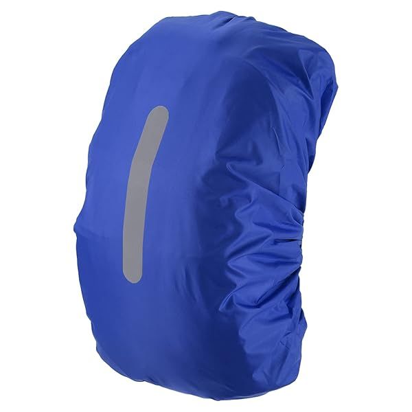 PATIKIL 65-75L Waterproof Backpack Rain Cover, Non-Slip Backpack Cover with Vertical Reflective Strap Stay Dry for Hiking, Camping, Hunting, XL, Navy