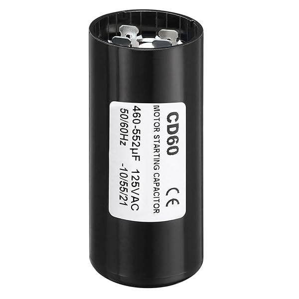 Patikil Motor Start Capacitor, 460-552uF Mfd 125V 50 60Hz CD60 Run Capacitor for Electric Motor Starts