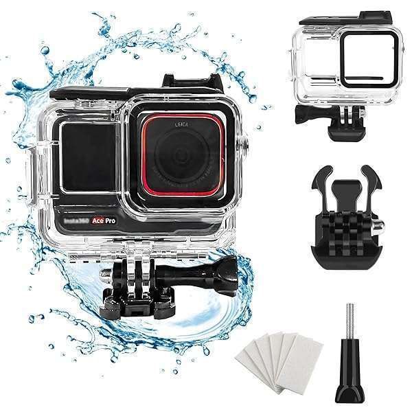 60M Waterproof Case for Insta360 Ace Pro - Dive Housing & Accessories for Ultimate Protection