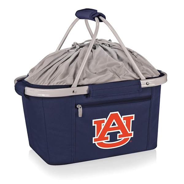 Shop NCAA Auburn Tigers Insulated Picnic Basket - Collapsible Utility Tote Cooler Bag