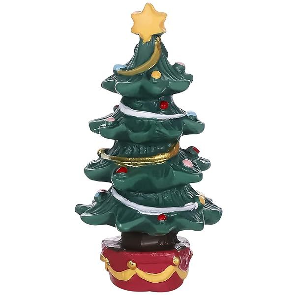 POPETPOP Christmas Aquarium Decoration: Creative Resin Fish Tank Tree for Betta & Aquatic Decor