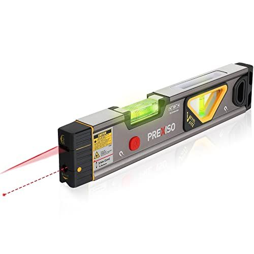 PREXISO 2-in-1 Laser Level & Spirit Level Tool for Accurate Home Renovation & Picture Hanging