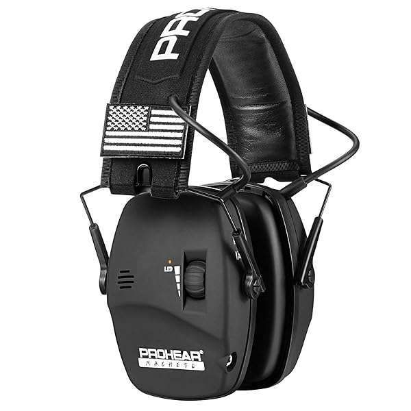 PROHEAR Digital Electronic Shooting Earmuffs: 23dB NRR Noise Reduction for Gun Range & Hunting