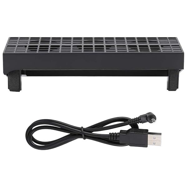 PS4 Slim Cooling Fan with Intelligent Temp Control & 3 Ports - Ultimate Heat Sink Cooler for PS4 Slim