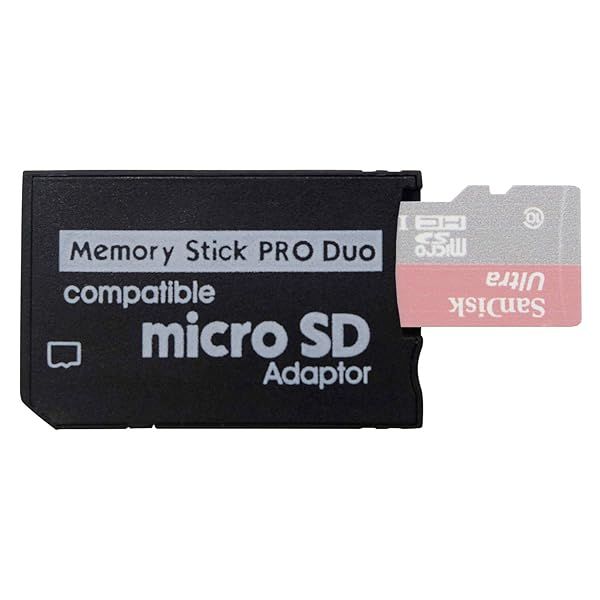 Funturbo PSP Memory Stick Adapter: Micro SD to PRO Duo for PlayStation Portable & Camera