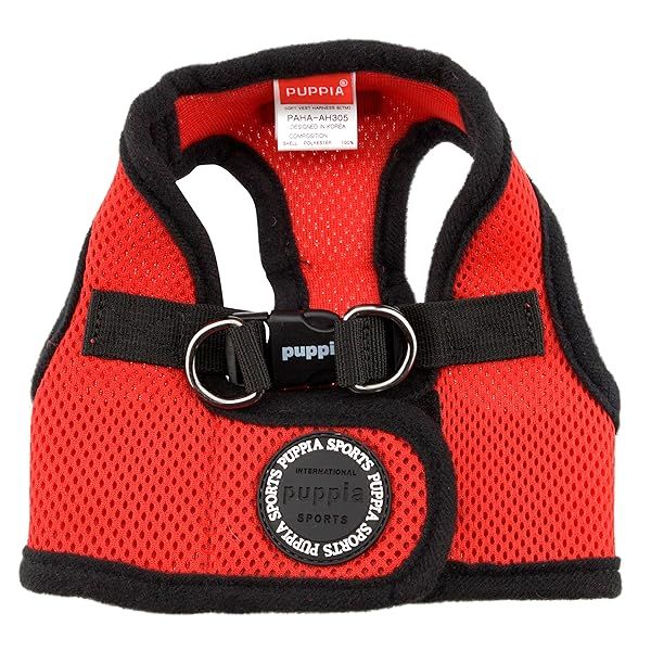 PUPPIA International Soft B Vest Harness for Dogs in Red XSmall Perfect for Comfort and Style