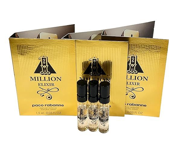 Buy Paco Rabanne 1 MILLION ELIXIR Intense Perfume for Men - Set of 3 Vials (1.5 ml Each) - Fast Shipping!