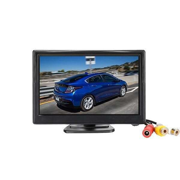Padarsey 5-Inch TFT LCD Car Rear View Monitor for Backup Camera - 2 Mount Options Included