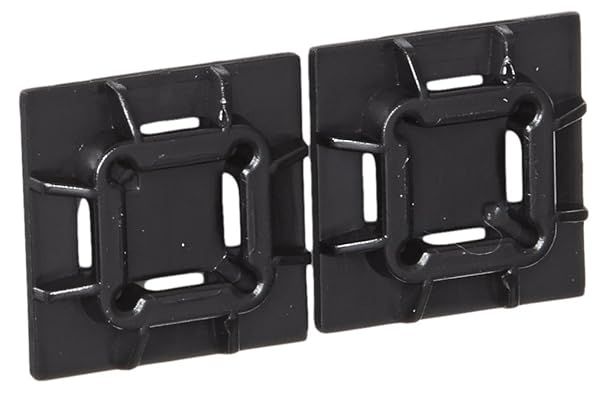 Buy Panduit SGABM20-AV-C300 Super-Grip Cable Tie Mounts - Adhesive, Weather Resistant Nylon 6.6, Black (100-Pack)