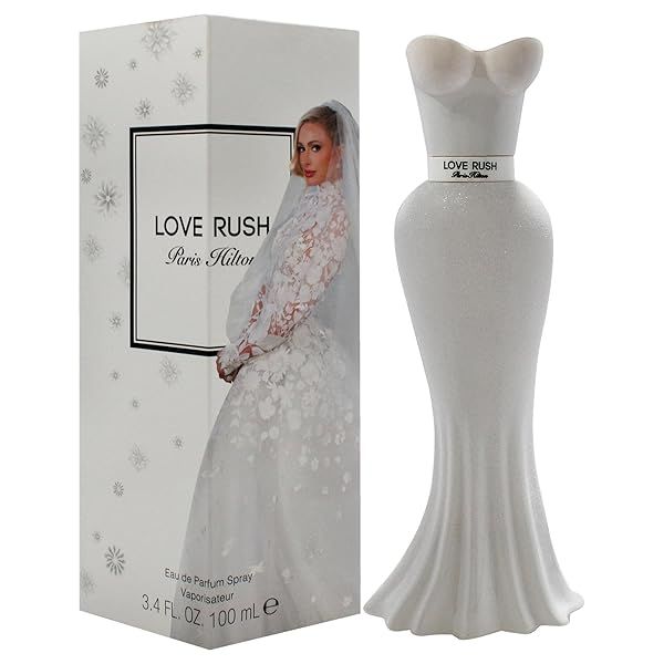 Paris Hilton Love Rush Eau de Parfum for Women | Floral Fragrance with Bergamot, Gardenia & Vanilla | Long-Lasting 3.4 Fl Oz