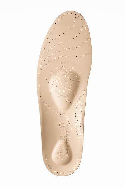 Pedag Viva Low Handmade Arch Support Shoes for Men US 14 EU 47 Plantar Fasciitis Relief with Heel Cushion and Odor Control Tan