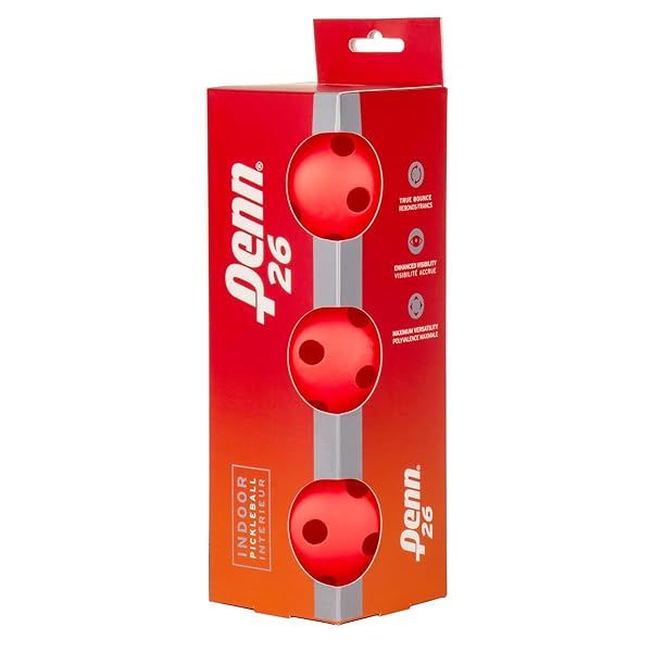 Buy Penn Indoor 12 Pickleball Balls - 3 Ball Sleeve for Ultimate Performance