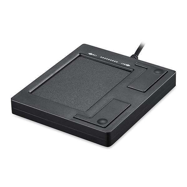 Perixx PERIPAD-501 Wired USB Touchpad: Compact Trackpad for Laptops & Desktops - Portable & Stylish Black Design