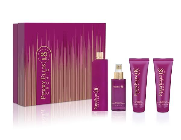 Shop Perry Ellis 18 Orchid for Women - 4-Piece Gift Set, 3.4 Fl Oz | Luxurious Fragrance Collection