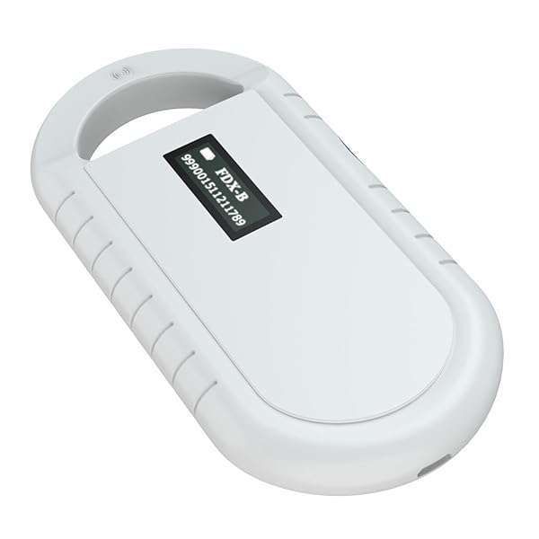 Portable Pet Microchip Scanner - Handheld RFID Reader for ISO 11784/11785, FDX-B & ID64