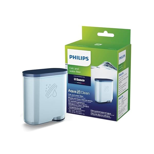 Philips AquaClean Filter CA6903/10: No Descaling, 5,000 Cups, Reduces Limescale - Perfect for Your Kitchen Appliances