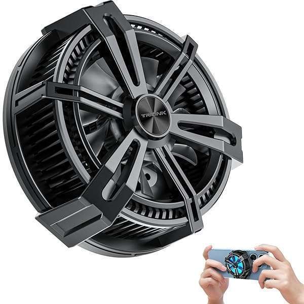 Magnetic Phone Cooler for iPhone & Android - Dual Chip Radiator for Gaming & Streaming