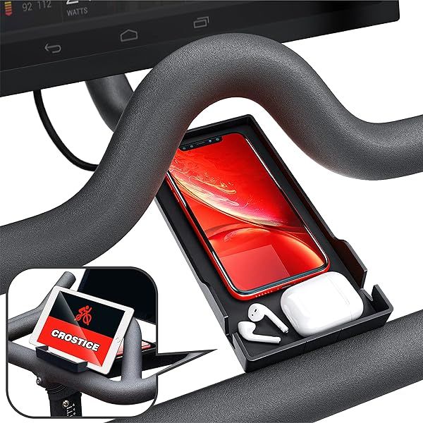 Crostice Phone Holder for Peloton Bike and Bike Plus Original Design Compatible with iPhone and Most Phones Baby Monitor Mount