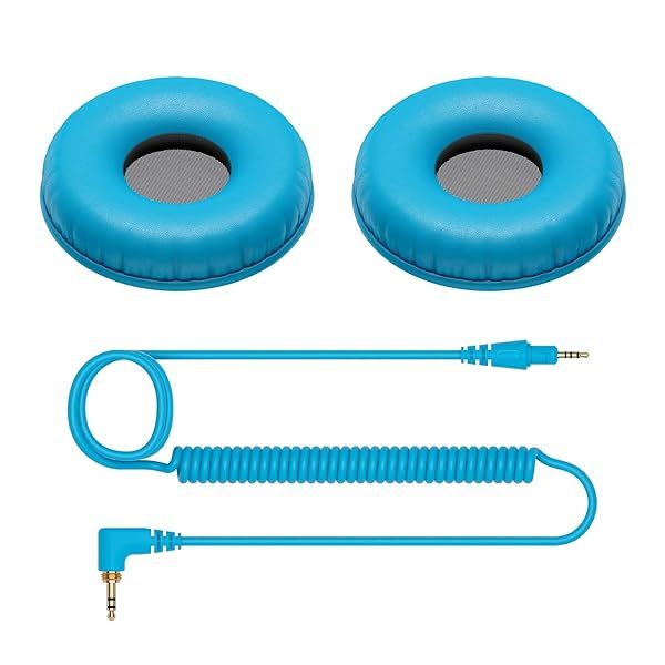 Buy Pioneer DJ HC-CP08-L CUE1 Series Ear Pad & Cord (Blue) - Premium Comfort & Sound Quality