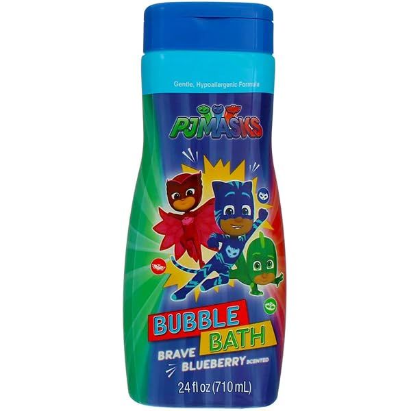 PJ Masks Bubble Bath 24oz Brave Blueberry - 2 Pack for Kids | Fun Bath Time Essential