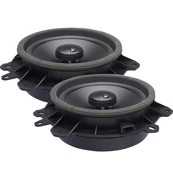 PowerBass OE652-TY 6.5 Inch Toyota OEM Upgraded Coaxial Speakers Pair for Enhanced Sound Quality