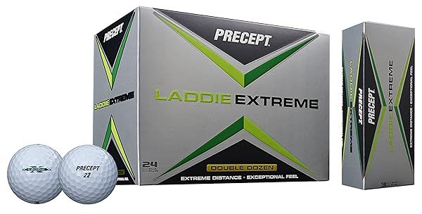 Buy Precept 2017 Laddie Extreme Golf Balls - 24 White Balls for Ultimate Performance