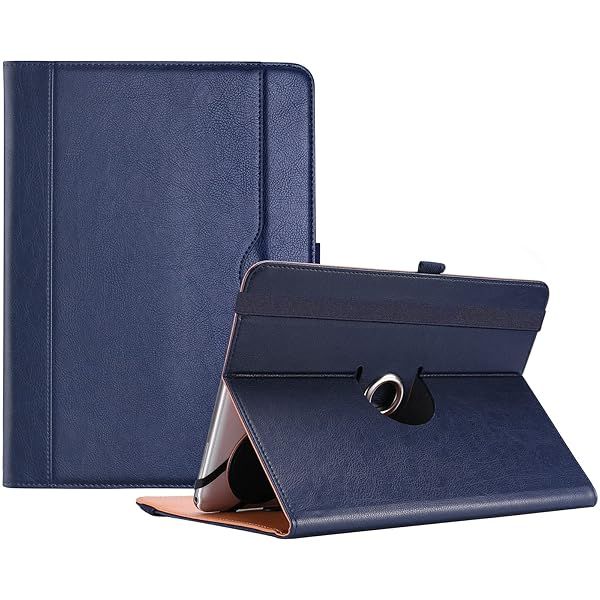 ProCase Universal Tablet Case 9 to 10.1 Inch with 360 Degree Rotatable Kickstand Protective Folio Cover for Android Tablets Navy