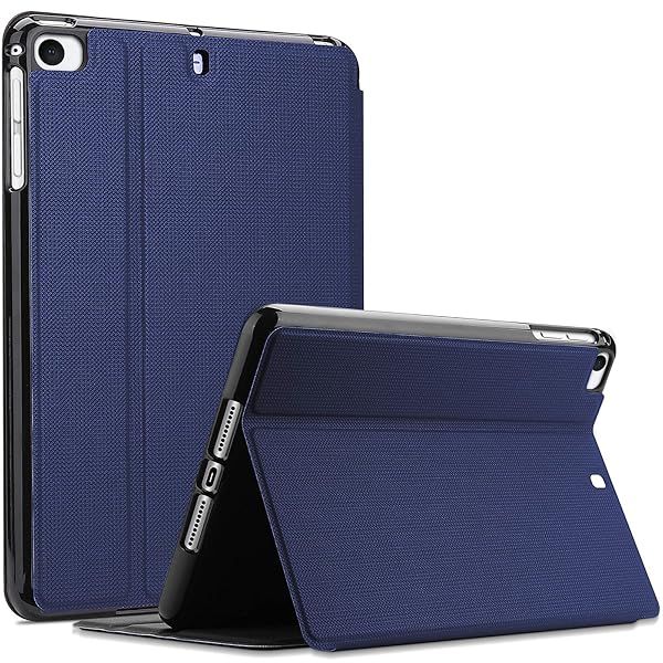 ProCase Slim Stand Protective Book Cover for iPad Mini 5 4 3 2 1 Navy Smart Folio Case